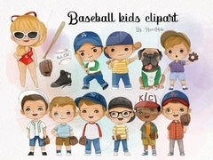 Hoja de Elementos Baseball Kids