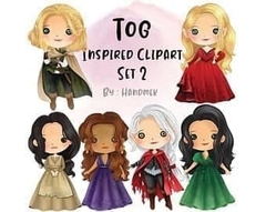 Hoja de Elementos Throne of Glass Set 2