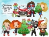 Hoja de Elementos Christmas Superhero Set 2