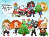 Hoja de Elementos Christmas Superhero Set 2