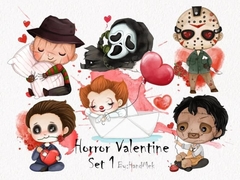 Hoja de Elementos Horror Valentine Set 1