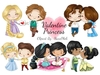 Hoja de Elementos Valentine Princess Set 1