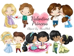 Hoja de Elementos Valentine Princess Set 1