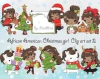 Hoja de Elementos African American Christmas Girl Set 2