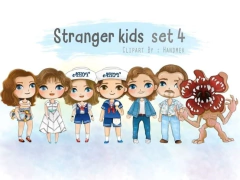 Hoja de Elementos Stranger Things Set 4