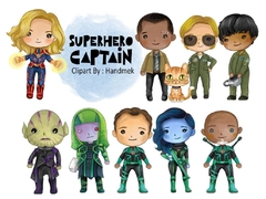 Hoja de Elementos Capitain Marvel