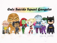 Hoja de Elementos Cute Suicide Squad Gangster