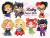Hoja de Elementos Baby Super Girls