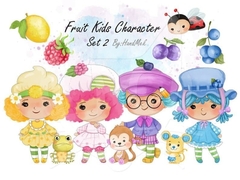 Hoja de Elementos Fruit Kids Set 2