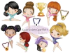 Hoja de Elementos Gymnastics Girls Set 1