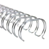 Espiral Doble Alambre 2:1 19mm 3/4" Color Plata x2 Unidades