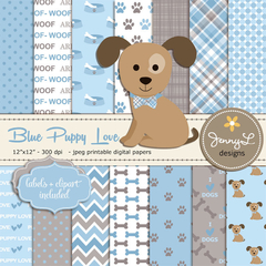 Colección Blue Puppy Love