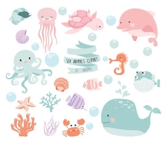 Hoja de Elementos Sea Animals
