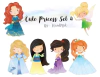 Hoja de Elementos Cute Princess Set 4