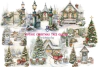 Hoja de elementos Vintage Christmas Tree (Navidad)
