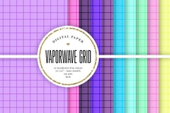 Colección Vaporwave Grid (Backgrounds)