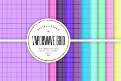 Colección Vaporwave Grid (Backgrounds)