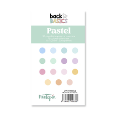 Bloc de 30 Papeles 15 x 7,5 cm Pastel 200g Mintopía - comprar online