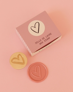 Sello de Lacre Sin Mango Dibujo Corazón Mintopía