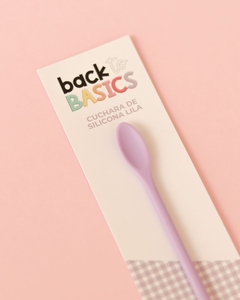 Cuchara de Silicona Lila Back to Basics Mintopía - comprar online