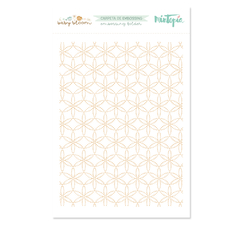 Carpeta de Embossing 6x8" Fondo Geométrico Baby Bloom Mintopía - comprar online