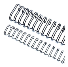 Espiral Doble Alambre 2:1 22mm 7/8" Color Negro x2 Unidades - comprar online