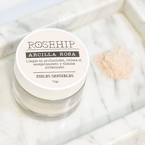 MASCARILLA DE ARCILLA ROSA - PIEL SENSIBLE - FRASCO 50GR - comprar online