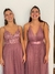 Vestido Rosa drapeado importado en internet