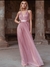 Vestido Rosa drapeado importado
