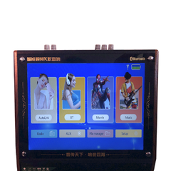 Parlante con Pantalla Karaoke Micrófono Rueditas - tienda online