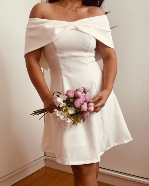 Vestido noiva civil Laço