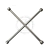 Chave De Roda Cruz 4 Bocas 17x23 / 19x21