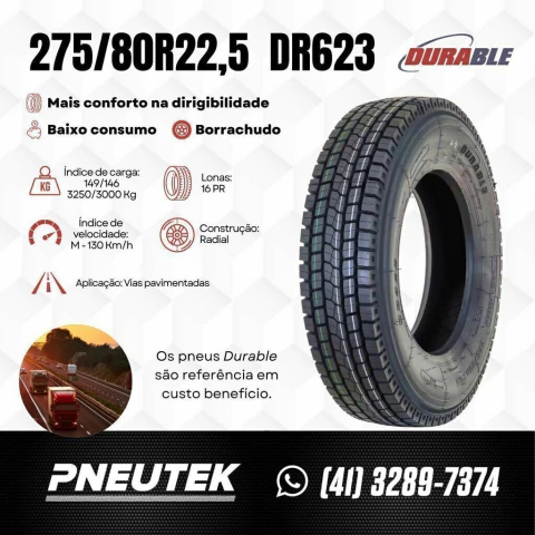 Pneu 275/80R22.5 Durable DR623 16PR 149/146M