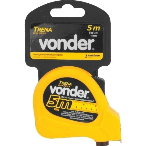 Trena Curta de Aço 5 m x 19 mm Vonder