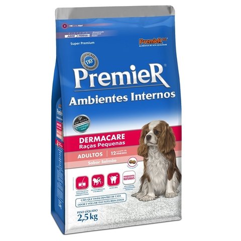 Ração Premier Dermacare Ambientes Internos para Cães Adultos de Raças Pequenas