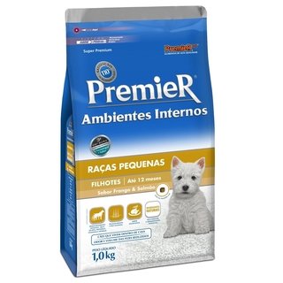 Ração Premier Ambientes Internos filhotes Frango e Salmão