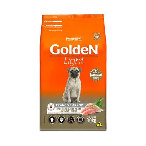 Ração Golden Fórmula Mini Bits Light Adultos Frango e Arroz - Agrocenter | Rações - Brinquedos - Faça seu Pet Feliz!