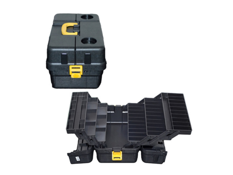 Caixa de Pesca Maleta 6 Bandejas Articuladas CX-6BJG Com enrolador de Linha - comprar online