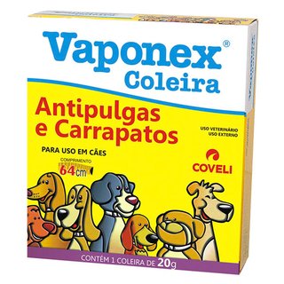 Coleira Antipulgas e Carrapatos Vaponex 64cm Coveli