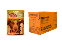 Sachê Special Dog Filhotes 100G Sabor Frango - Caixa 12 Unidades