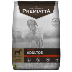 Premiatta Trainer Cães Adultos Raças Médias e Grandes Frango , Carne e Arroz 15kg