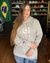 MOLETOM COUNTRY TXC ORIGINAL MESCLA CINZA FEMININO