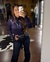 Camisa Country Feminina Marinho Bordada - Docks Western na internet