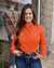 Camisa Country Feminina Competição Laranja - Texas Farm
