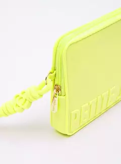 Carteira Petite Jolie Push Amarelo Neon PJ20167 - June Online