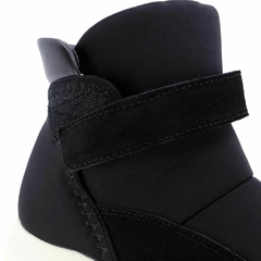 Tênis Bota Em Elastano Preto Usaflex - June Online