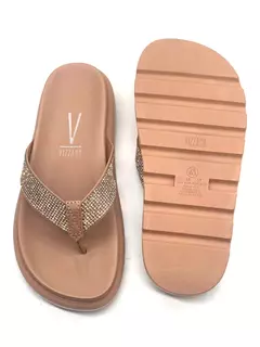 Sandália Vizzano Nude Strass 6459.127 - comprar online