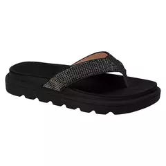 Sandália Vizzano Preto Strass 6459.127
