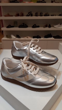 Tenis Elegance Brooklyn Prata June Shoes na internet