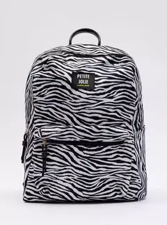 Mochila Petite Jolie Teen Zebra/Preto PJ11055